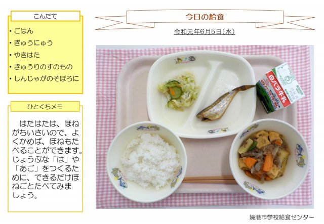 6月5日盛り付け写真