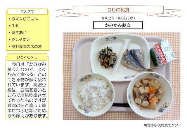 1月8日盛り付け写真