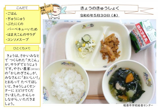 5月30日盛り付け写真