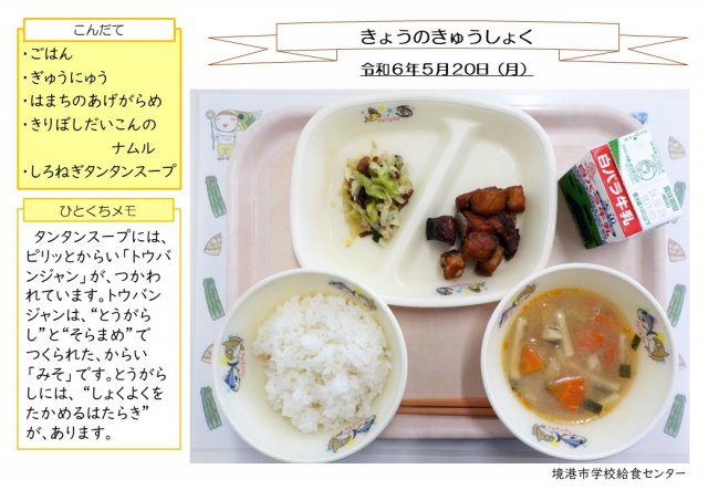 5月20日盛り付け写真
