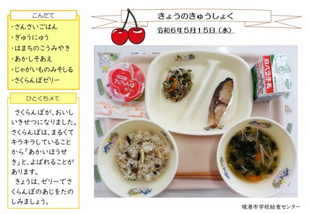 5月15日盛り付け写真