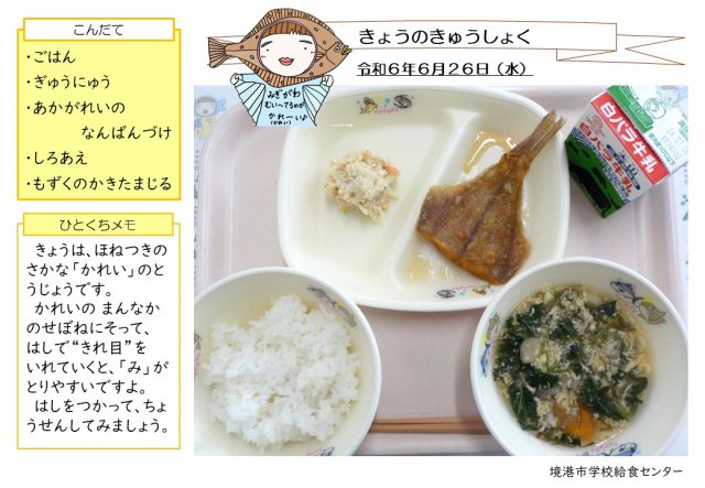 6月26日盛り付け写真