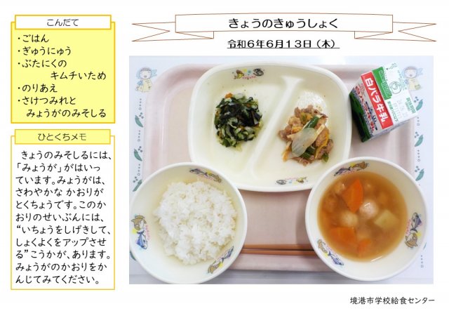 6月13日盛り付け写真