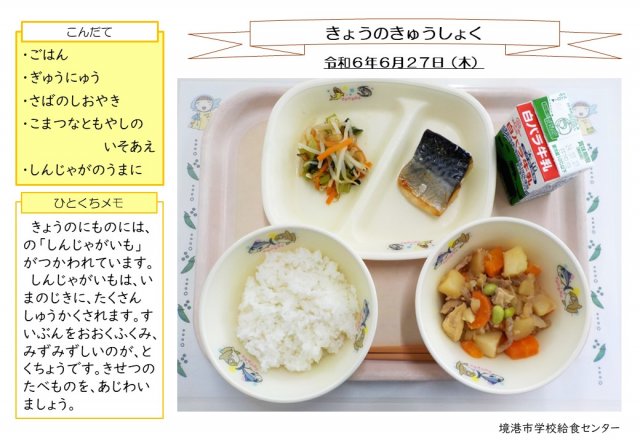 6月27日盛り付け写真