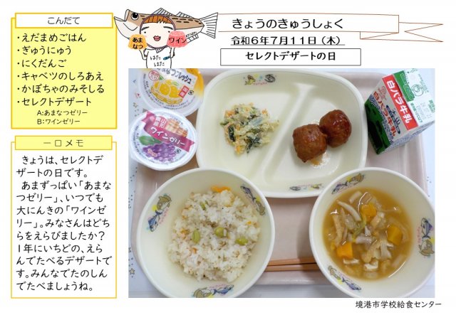 7月11日盛り付け写真