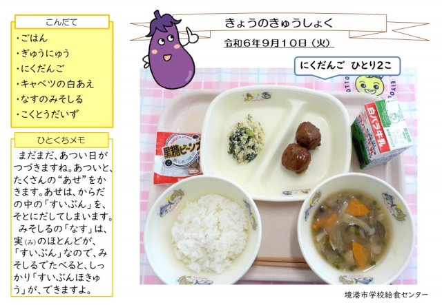 9月10日盛り付け写真