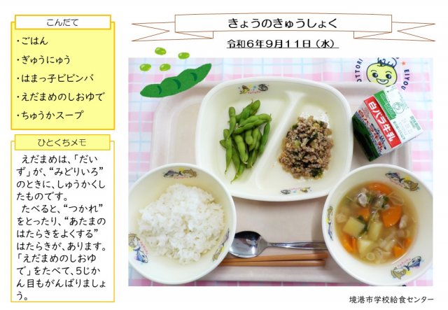 9月11日盛り付け写真