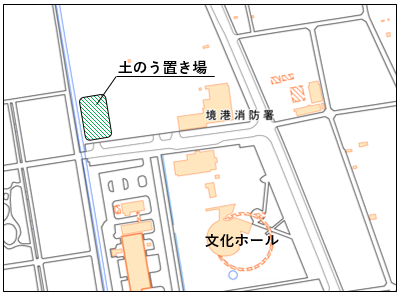土のう置き場位置図