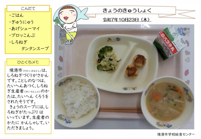 10月23日盛り付け写真