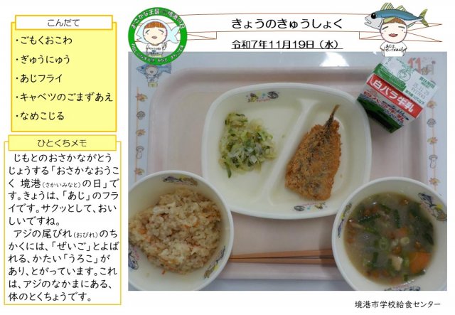 11月19日盛り付け写真