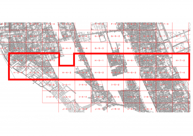 下水道台帳平面図　索引図(H)
